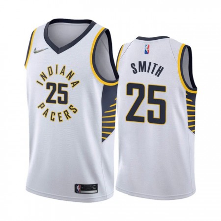 Canotte Uomo Indiana Pacers Jalen Smith 25 Nike 2022-23 Association Edition Bianco Swingman